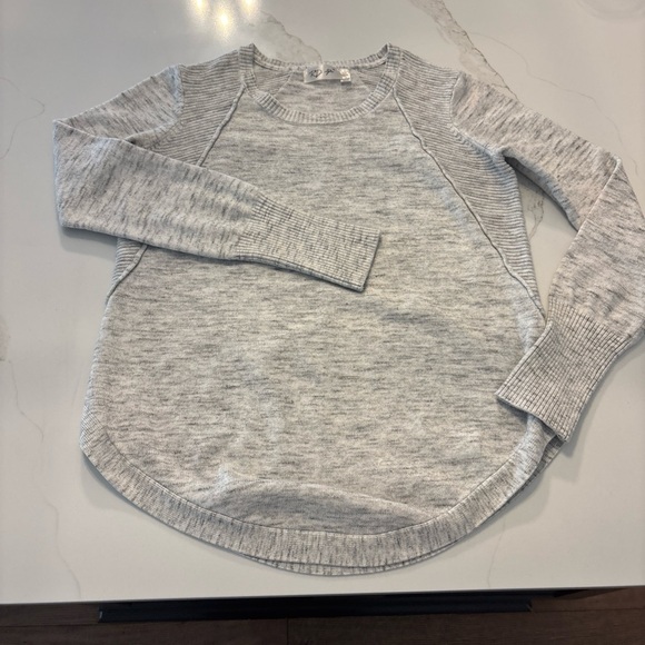 Cozy Soft RD Style Gray Crew Neck Long Sleeve Sweater - Picture 6 of 8